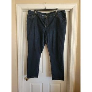 LANE BRYANT Women’s Dark Wash High Rise Skinny Jeans Size 24